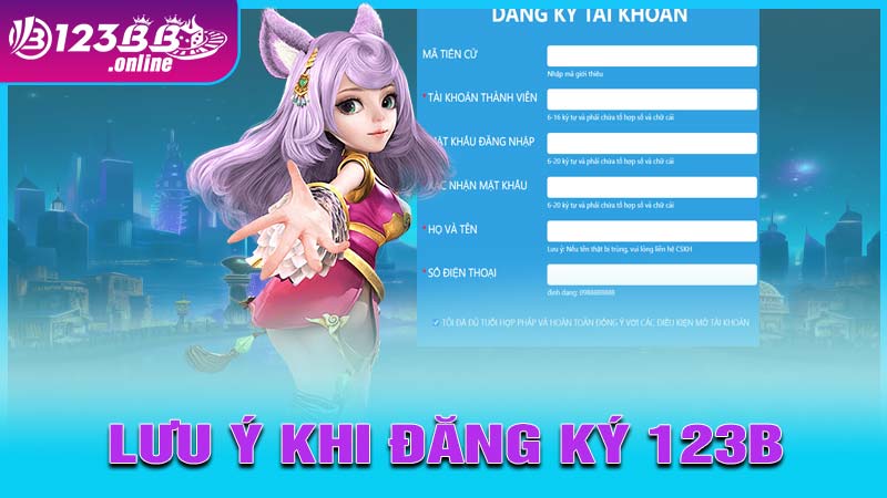 Những Lưu Khi Thực Hiện Đăng Ký 123b